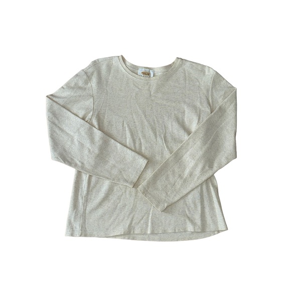 Talbots Tops - Women’s Ivory Long Sleeve Crew Neck Top x Talbots Petite (Medium)